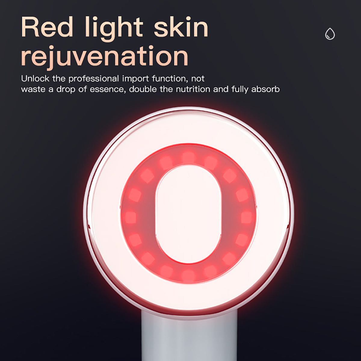 SQ133 RF- og EMS-kropsapparat med rødt lys og justerbar varme