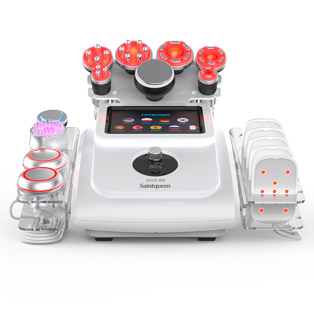 SQ154A Max 11-i-1 80K kavitationsapparat med laserplade, EMS og RF