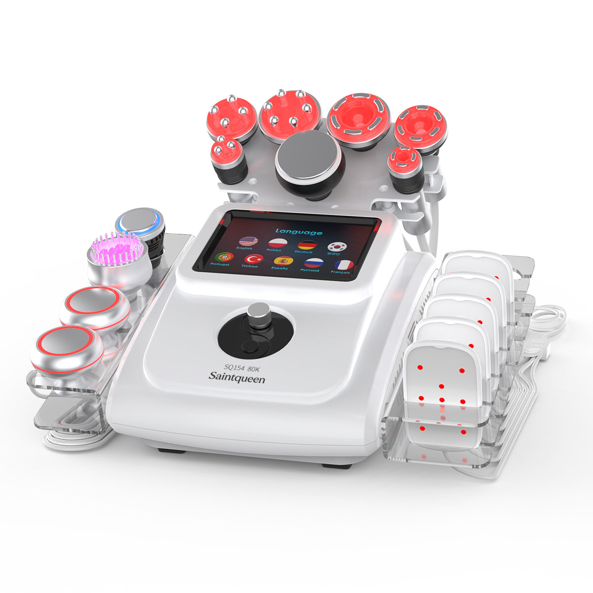 SQ154A Max 11-i-1 80K kavitationsapparat med laserplade, EMS og RF