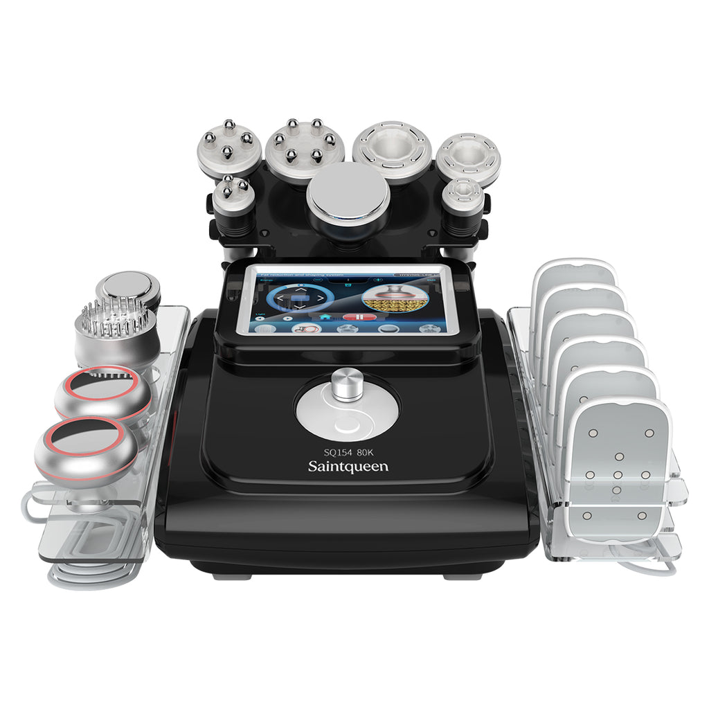 SQ154C Max 11-i-1 80K kavitationsapparat med laserplader, RF og vakuum