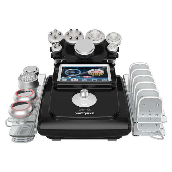 SQ154C Max 11-i-1 80K kavitationsapparat med laserplader, RF og vakuum