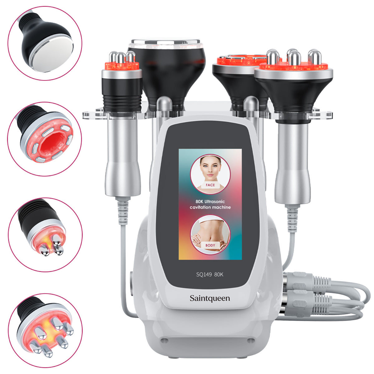 SQ149 Basic 4-i-1 80K kavitationsapparat med RF og vakuummassage