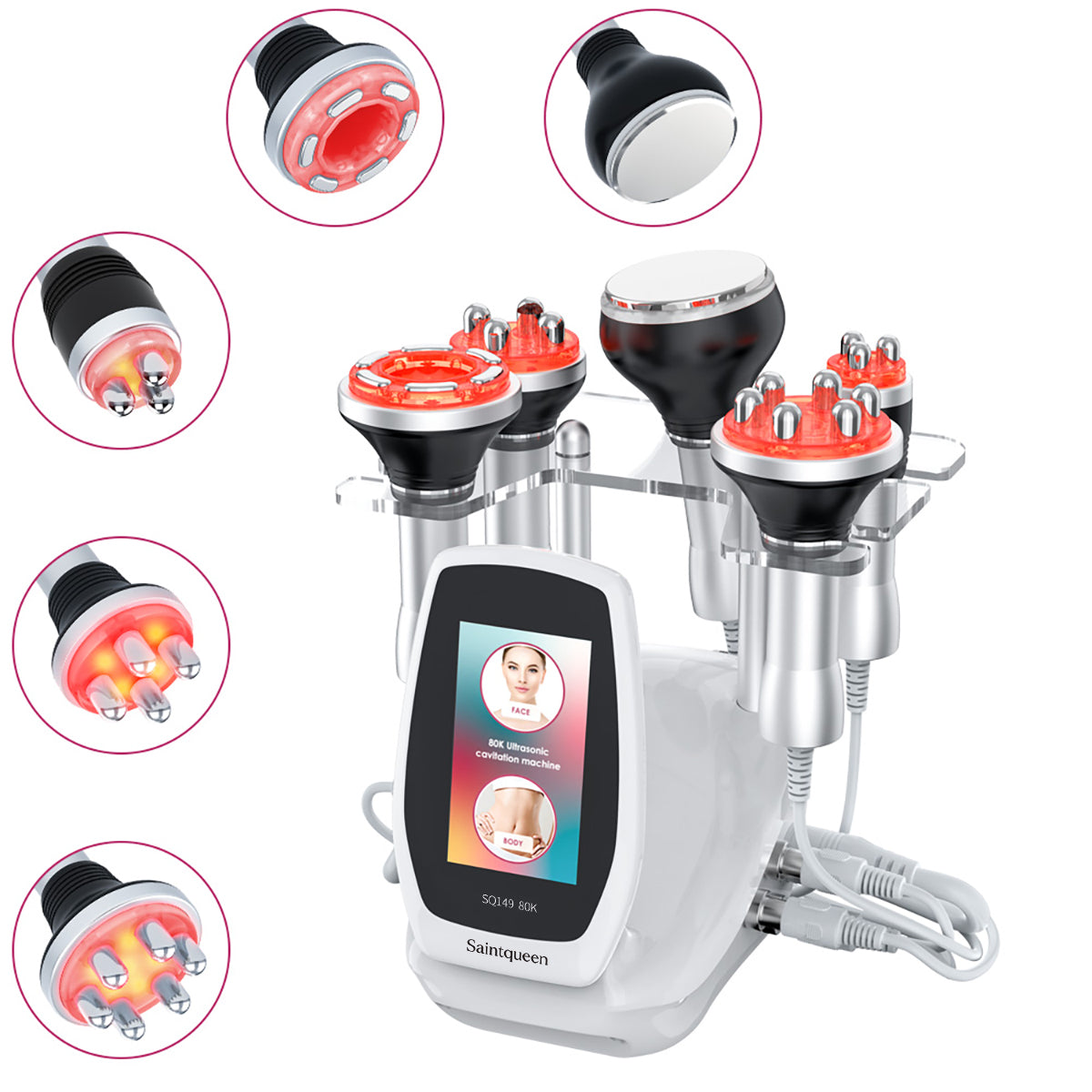 SQ149 Pro 5-i-1 80K kavitationsapparat med RF og vakuummassage Hovedbillede