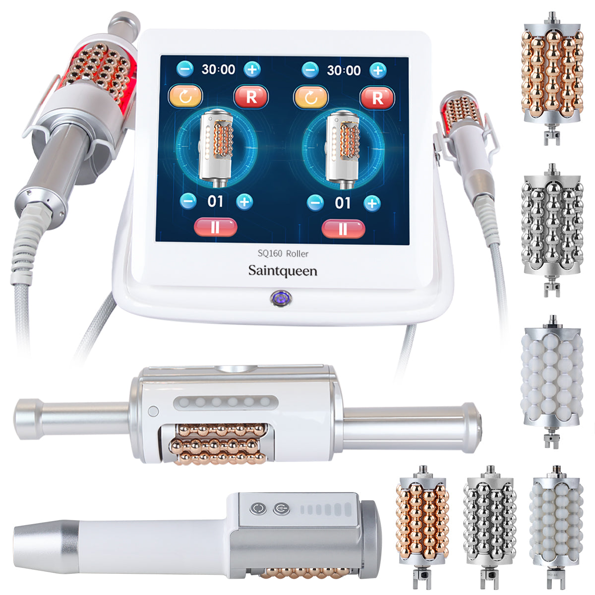 SQ160A rulleapparat med roterende kugler, mikrovibration og LED Hovedbillede