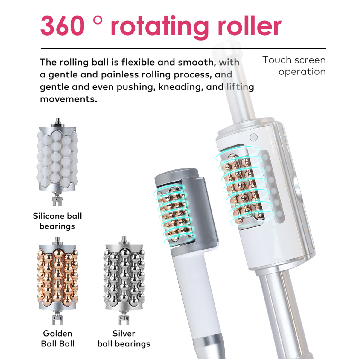 SQ160A rulleapparat med roterende kugler, mikrovibration og LED