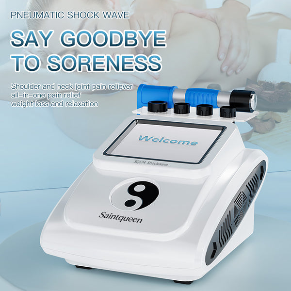 SQ174 pneumatisk kropsmassageapparat med 5 udskiftelige hoveder