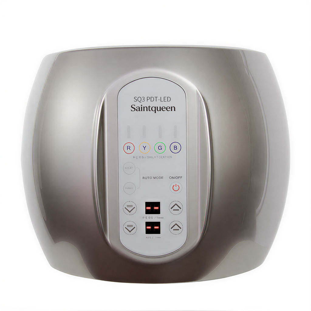 SQ3 LED-lysterapiapparat med 4 lysfarver og varmefunktion