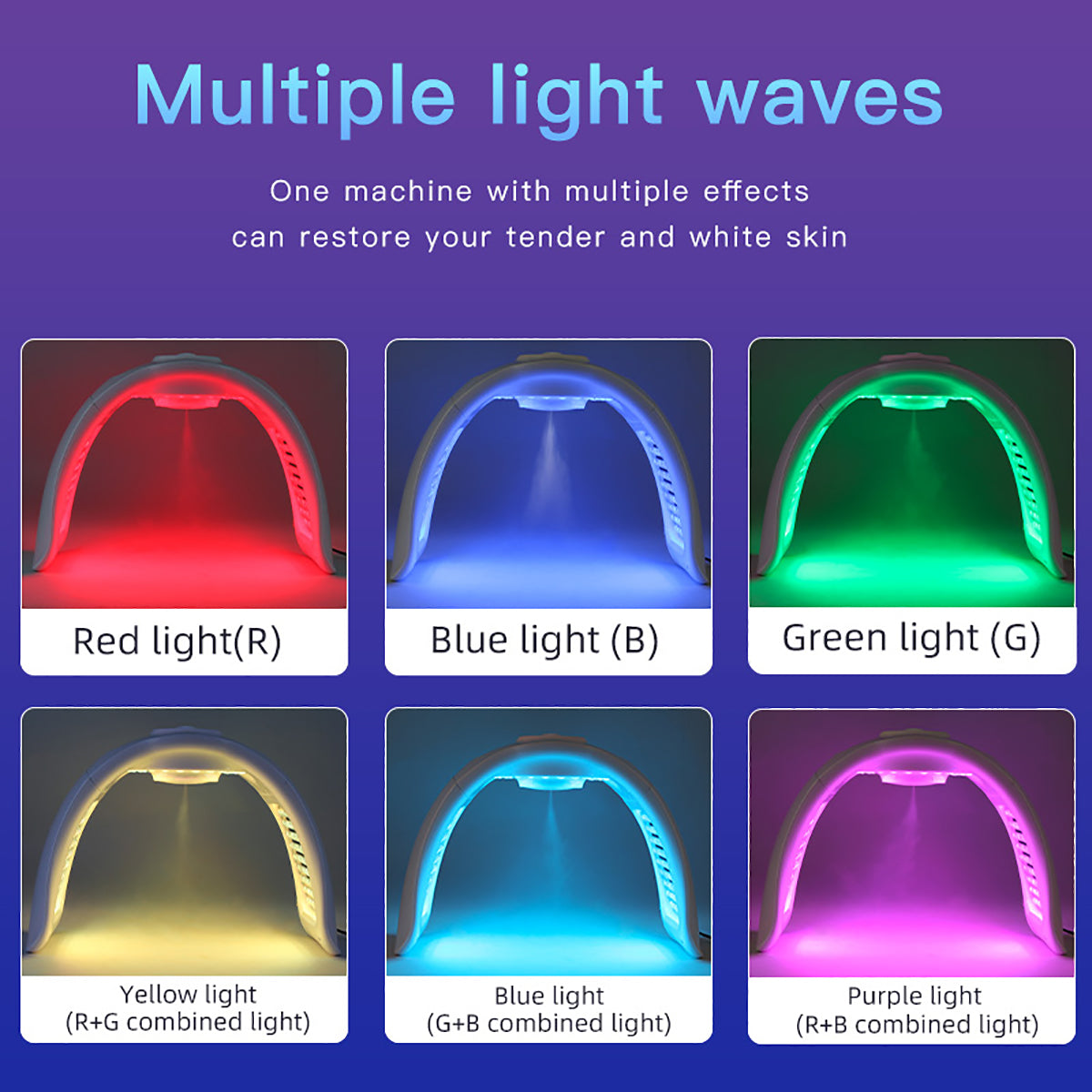 SQ97 LED-lysterapiapparat med 170 dioder og ultralydståge