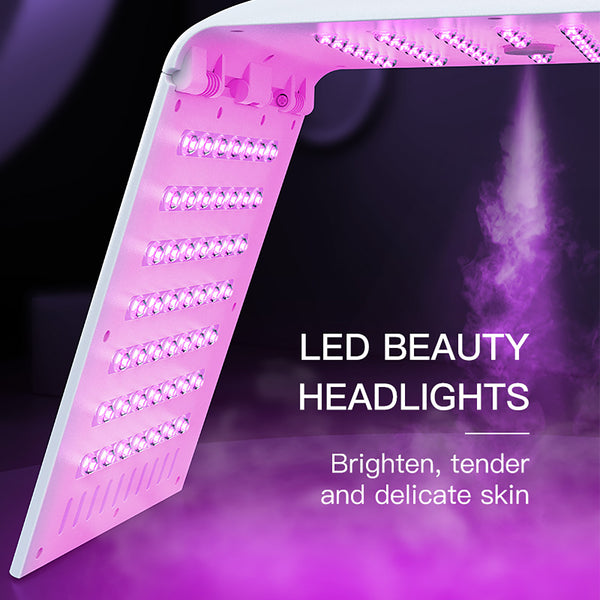 SQ122 LED-lysterapiapparat med 135 dioder, 8 lysfarver og nanotåge