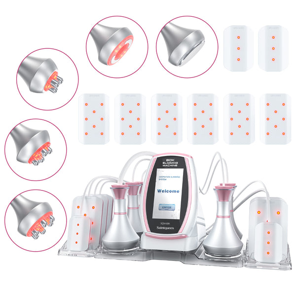 SQ54 Pro 6-i-1 80K kavitationsapparat med laser, RF og vakuummassage