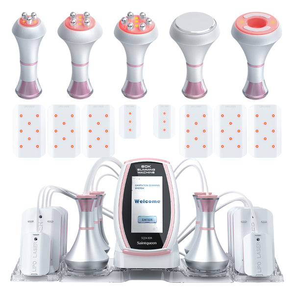 SQ54 Pro 6-i-1 80K kavitationsapparat med laser, RF og vakuummassage