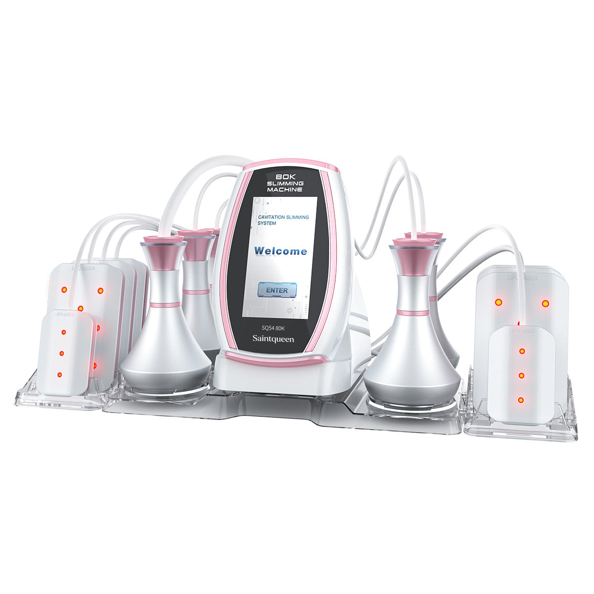 SQ54 Pro 6-i-1 80K kavitationsapparat med laser, RF og vakuummassage