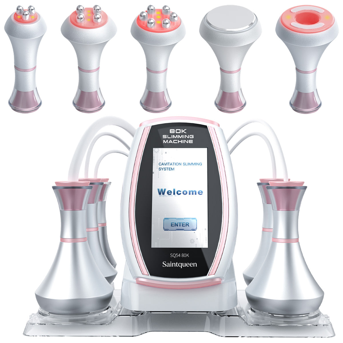 SQ54 Pro 5-i-1 80K kavitationsapparat med RF og vakuummassage