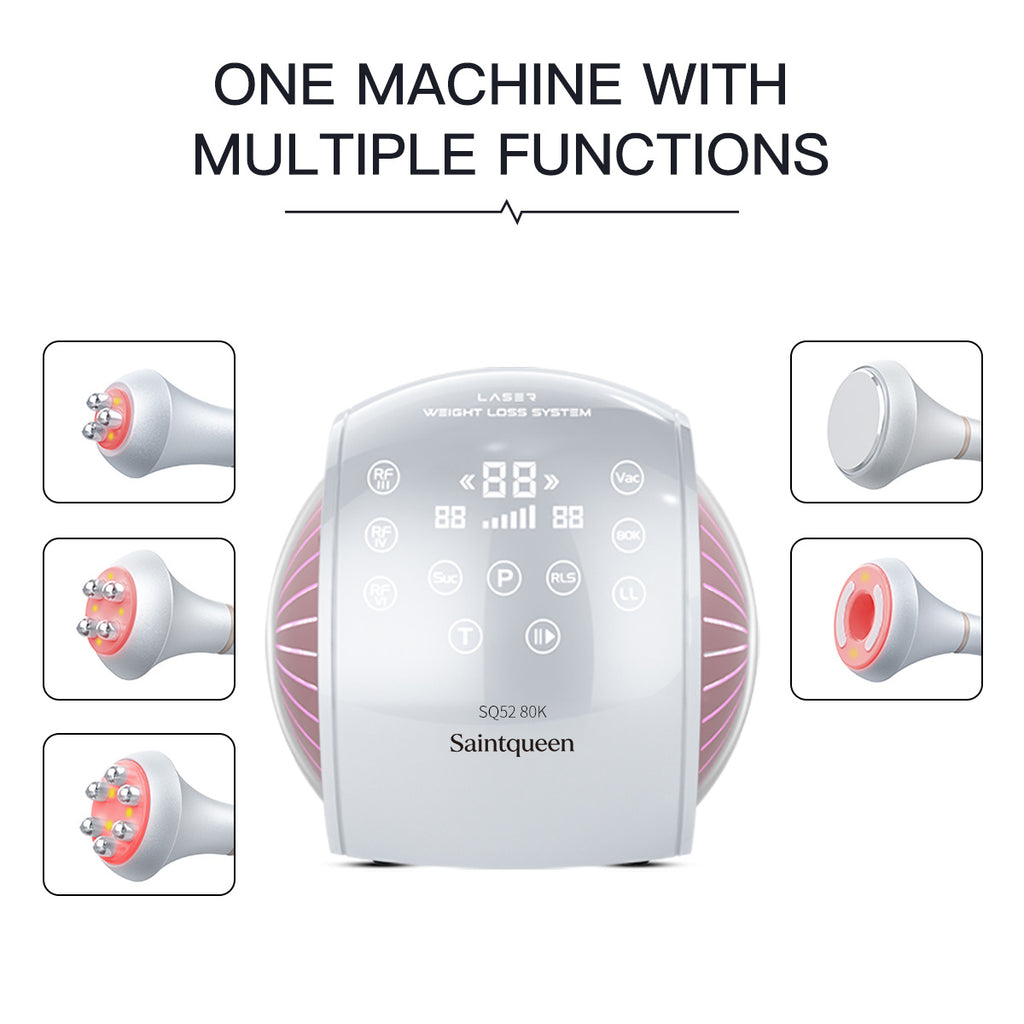 SQ52 Pro 5-i-1 80K kavitationsapparat med RF og vakuummassage
