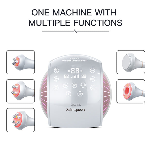 SQ52 Pro 5-i-1 80K kavitationsapparat med RF og vakuummassage