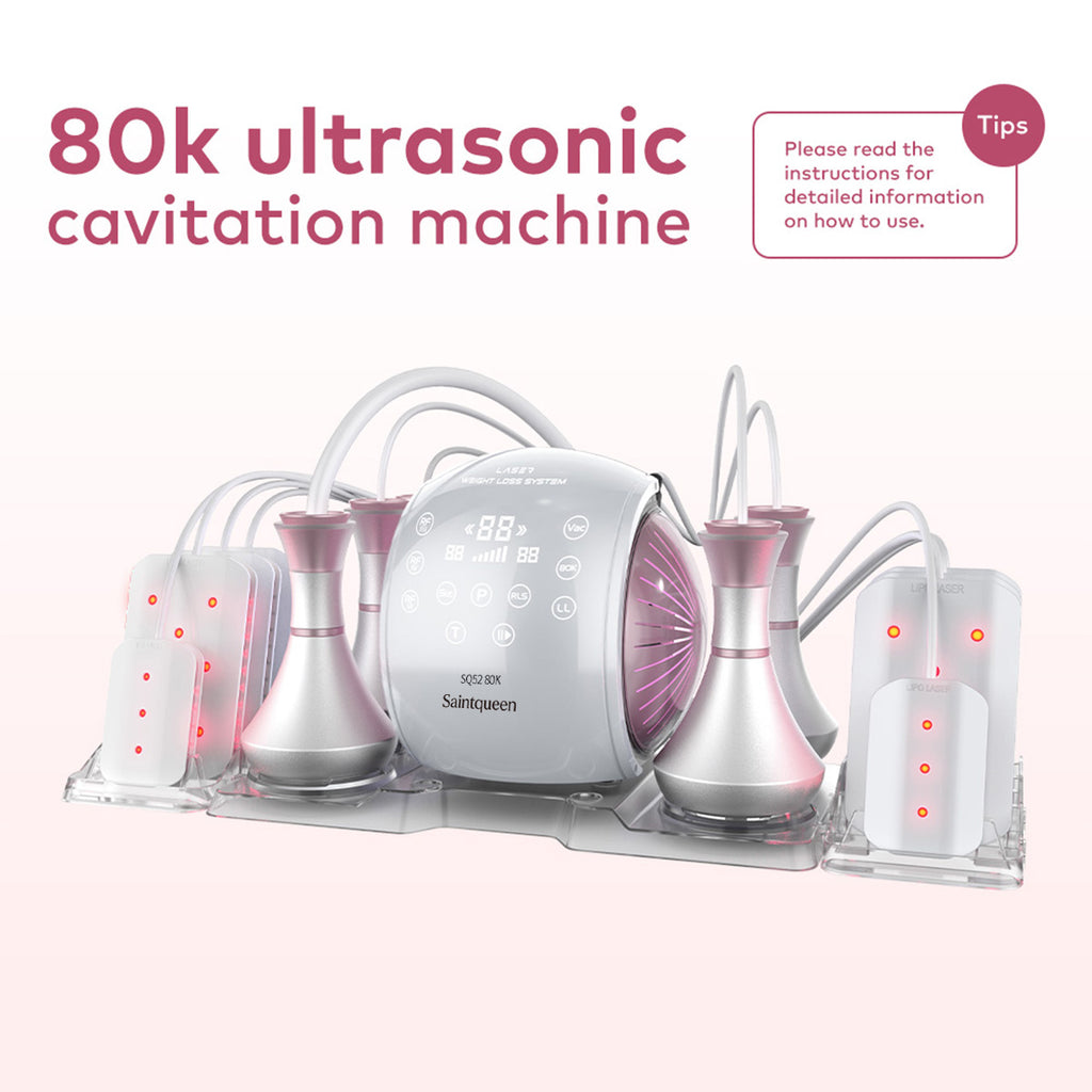 SQ52 Pro 6-i-1 80K kavitationsapparat med laser, RF og vakuum