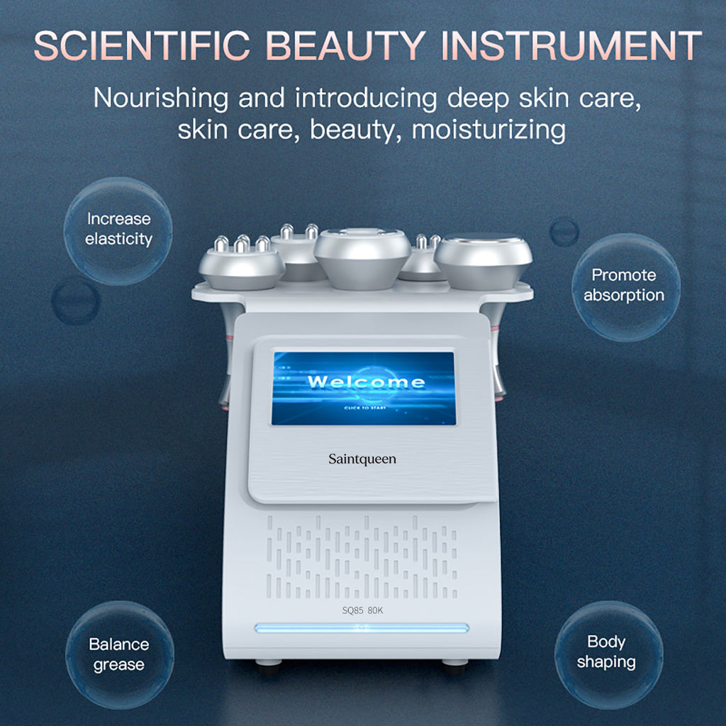 SQ85A Pro 5-i-1 80K kavitationsapparat med RF og vakuummassage