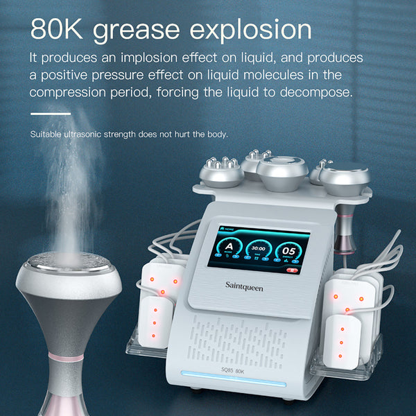 SQ85C Pro 6-i-1 80K kavitationsapparat med laser, RF og vakuum