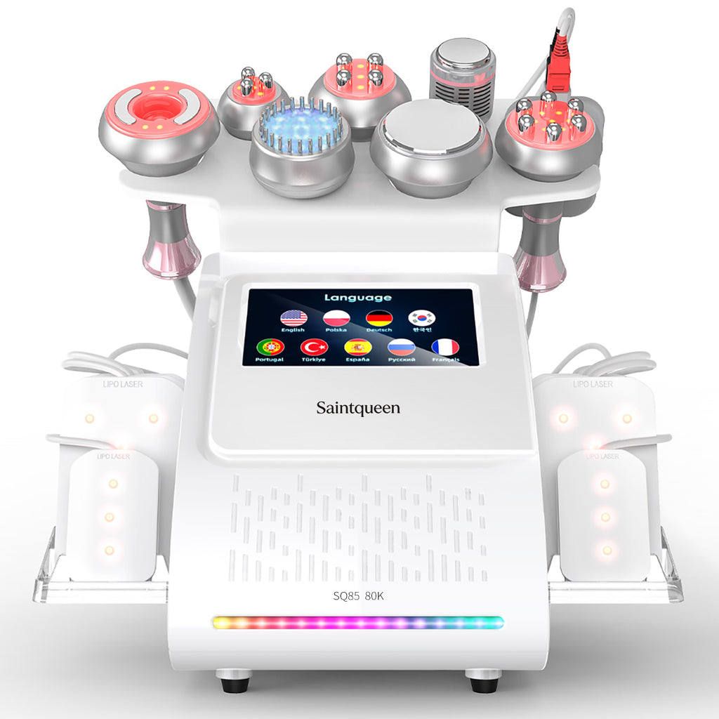 SQ85D Plus 9-i-1 80K kavitationsapparat med laser, EMS og mikrostrøm