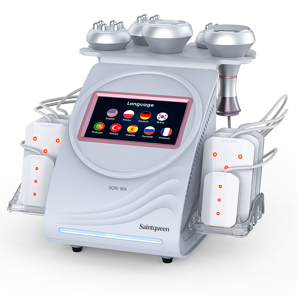 SQ90C Pro 6-i-1 80K kavitationsapparat med laser, RF og vakuum