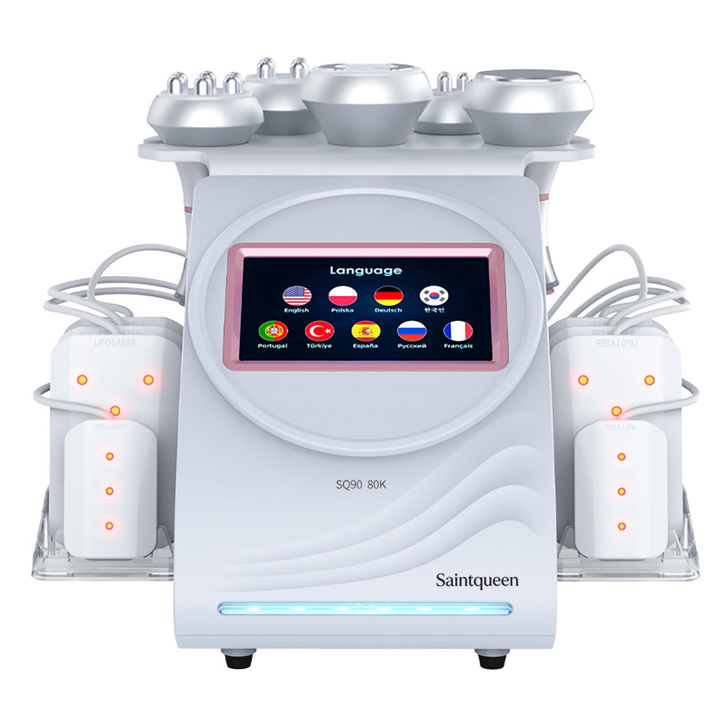 SQ90C Pro 6-i-1 80K kavitationsapparat med laser, RF og vakuum
