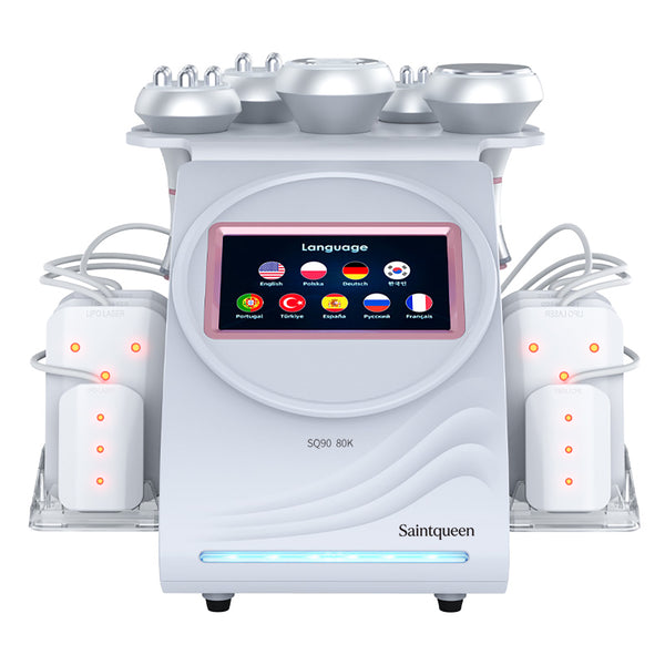 SQ90C Pro 6-i-1 80K kavitationsapparat med laser, RF og vakuum