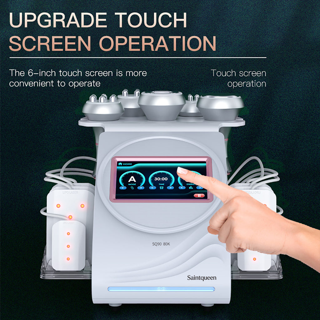 SQ90C Pro 6-i-1 80K kavitationsapparat med laser, RF og vakuum