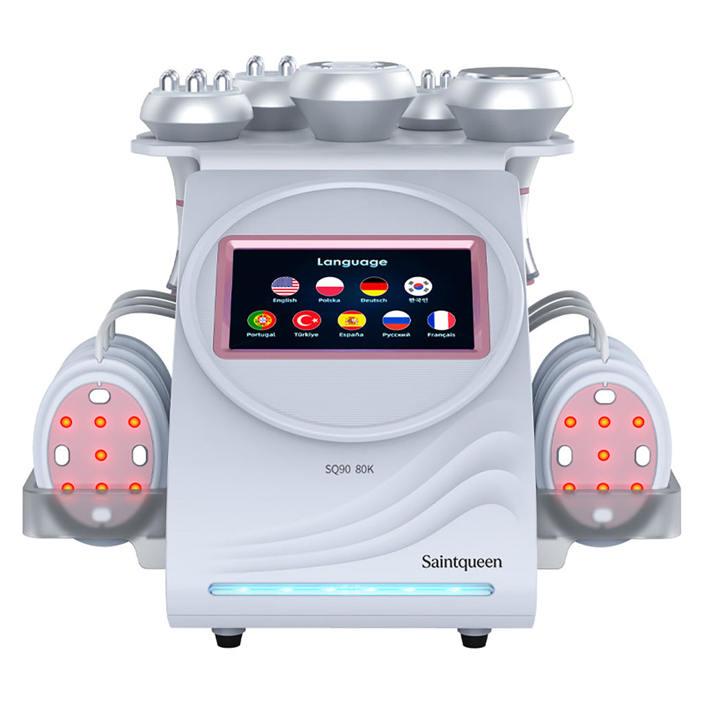 SQ90B Pro 6-i-1 80K kavitationsapparat med laser, EMS, RF og vakuum