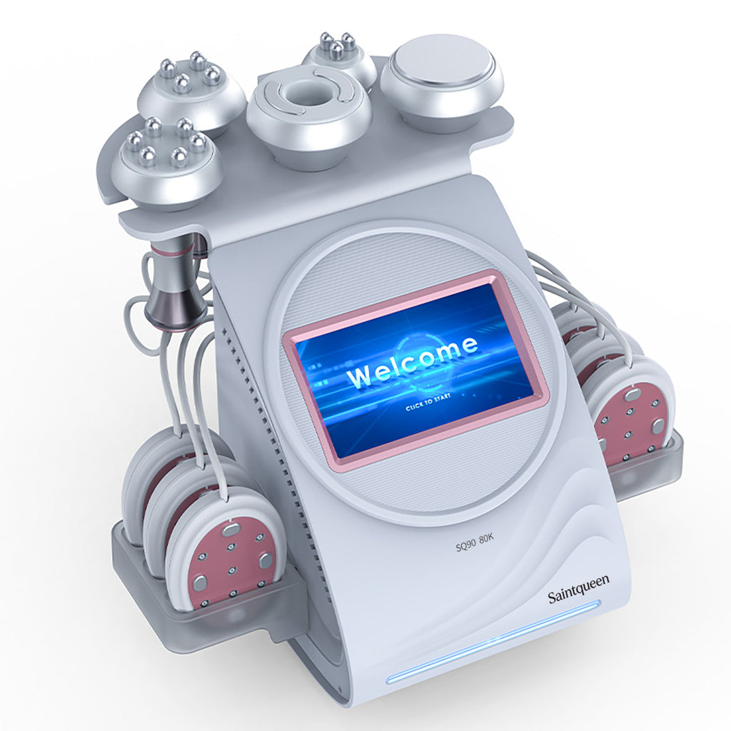 SQ90B Pro 6-i-1 80K kavitationsapparat med laser, EMS, RF og vakuum