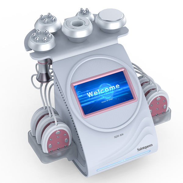 SQ90B Pro 6-i-1 80K kavitationsapparat med laser, EMS, RF og vakuum