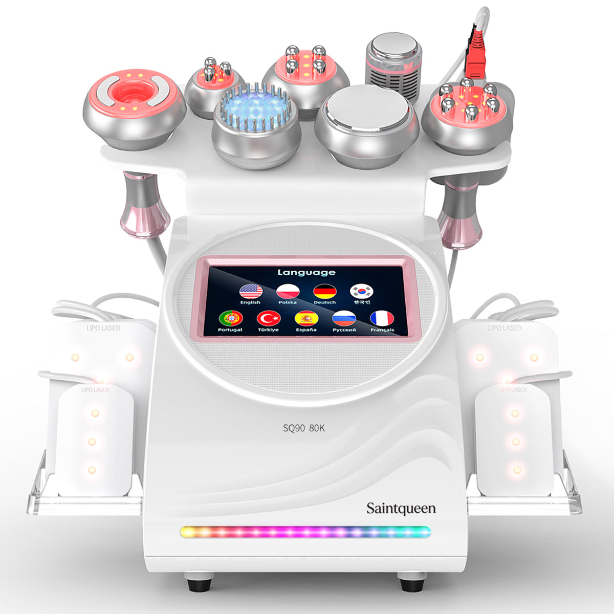 SQ90D Plus 9-i-1 80K kavitationsapparat med laser, RF og mikrostrøm