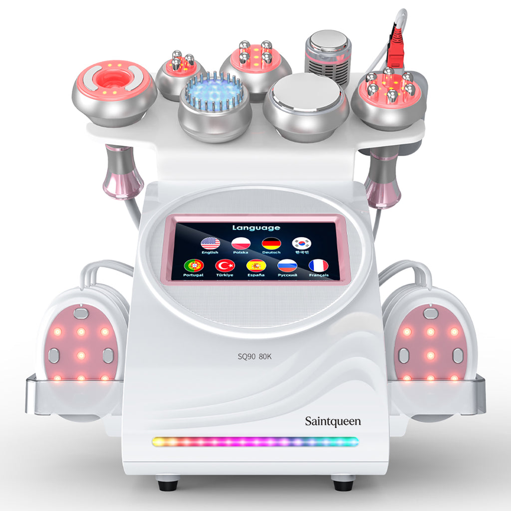 SQ90E Plus 9-i-1 80K kavitationsapparat med laser, EMS og RF