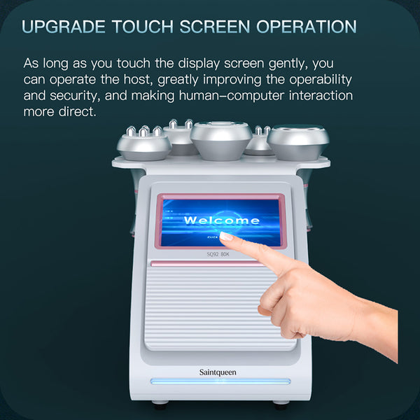 SQ92A Pro 5-i-1 80K kavitationsapparat med RF og vakuummassage