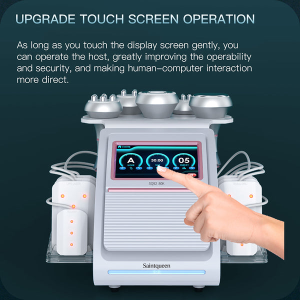 SQ92C Pro 6-i-1 80K kavitationsapparat med laser, RF og vakuum
