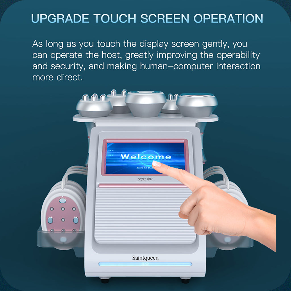 SQ92B Pro 6-i-1 80K kavitationsapparat med laser, EMS, RF og vakuum