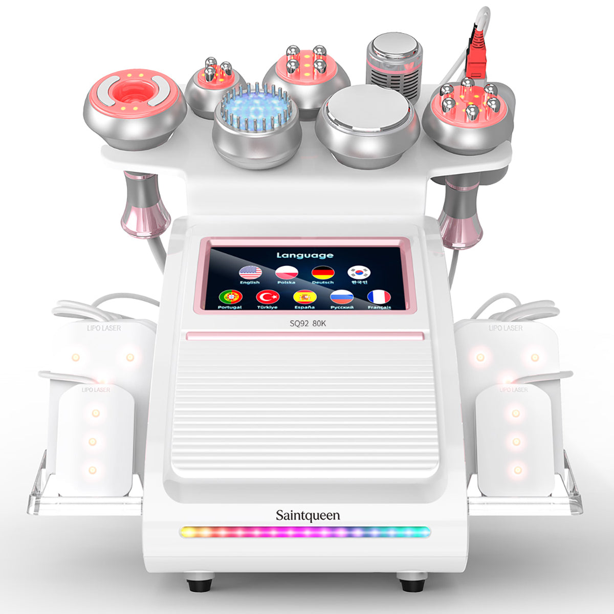 SQ92D Plus 9-i-1 80K kavitationsapparat med laser, RF og mikrostrøm