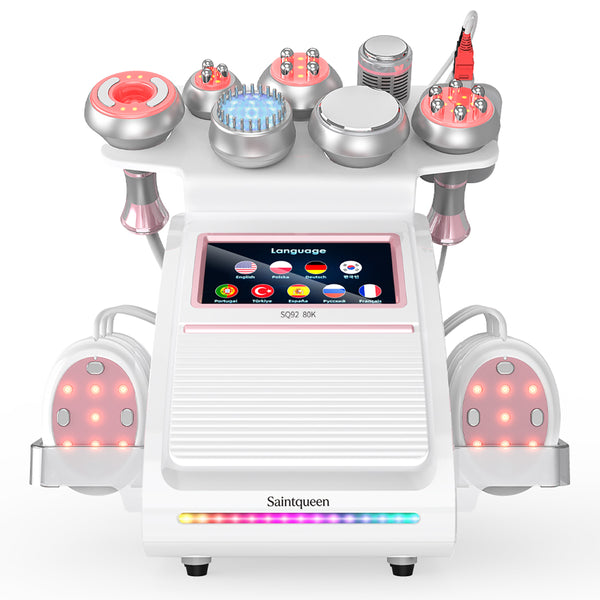 SQ92E Plus 9-i-1 80K kavitationsapparat med RF og mikrostrøm