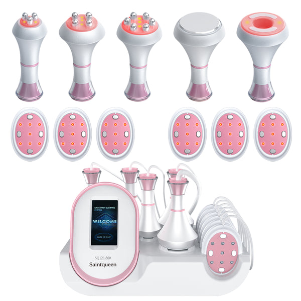 SQ121B Pro 6-i-1 80K kavitationsapparat med laser, EMS, RF og vakuum