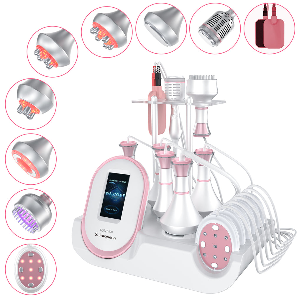 SQ121D Plus 9-i-1 80K kavitationsapparat med mikrostrømsplade og RF