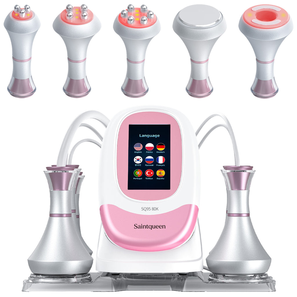 SQ95A Pro 5-i-1 80K kavitationsapparat med RF og vakuummassage