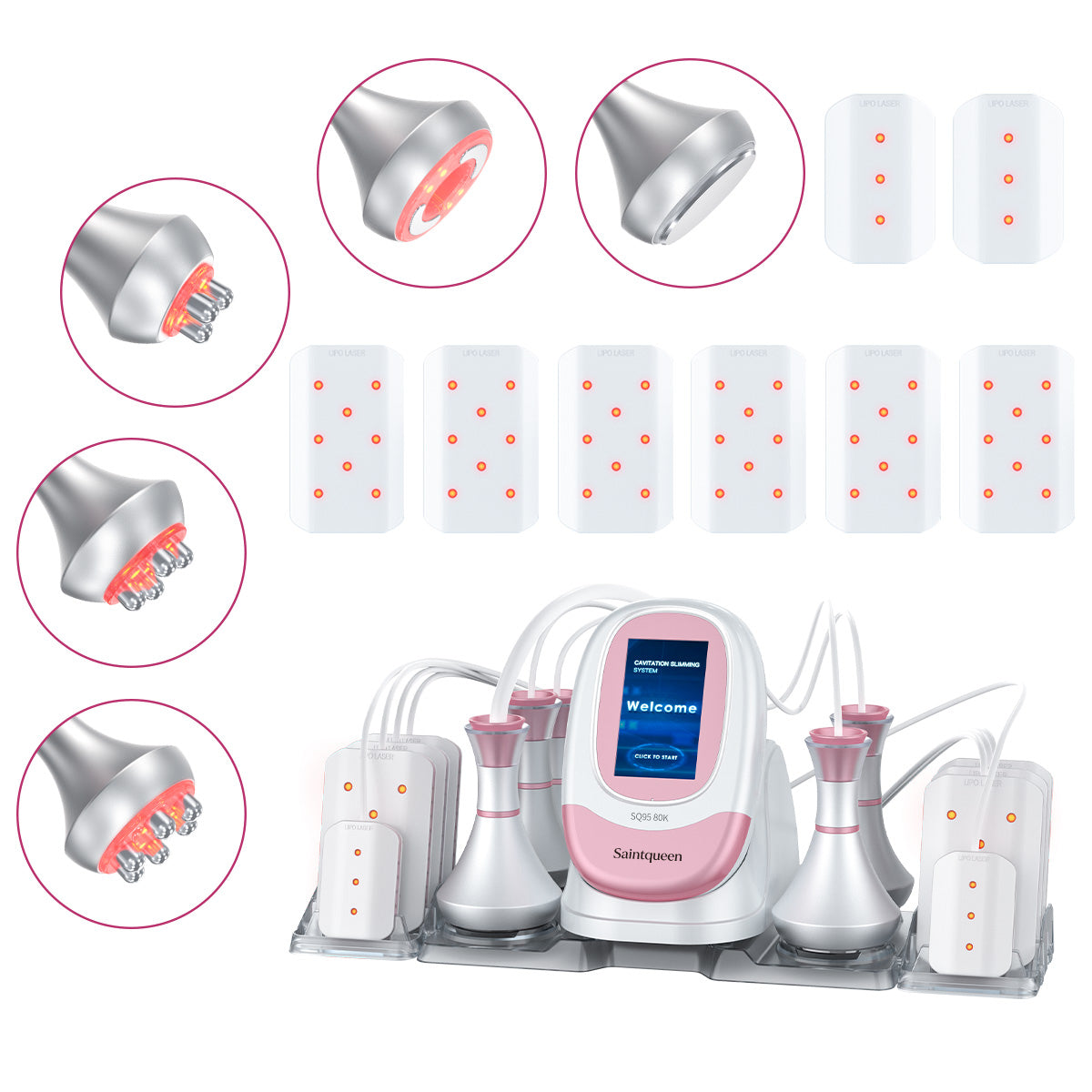SQ95C Pro 6-i-1 80K kavitationsapparat med laser, RF og vakuum Hovedbillede