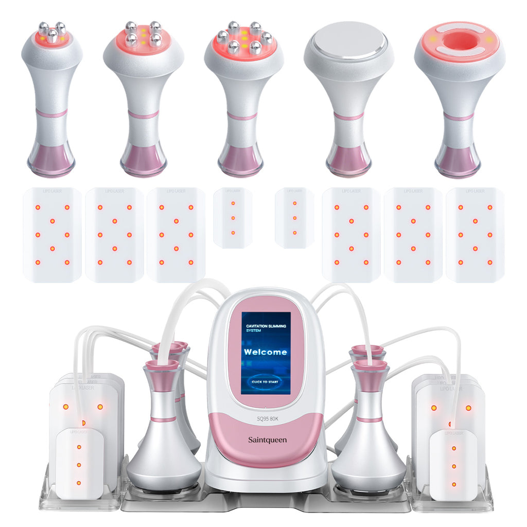 SQ95C Pro 6-i-1 80K kavitationsapparat med laser, RF og vakuum