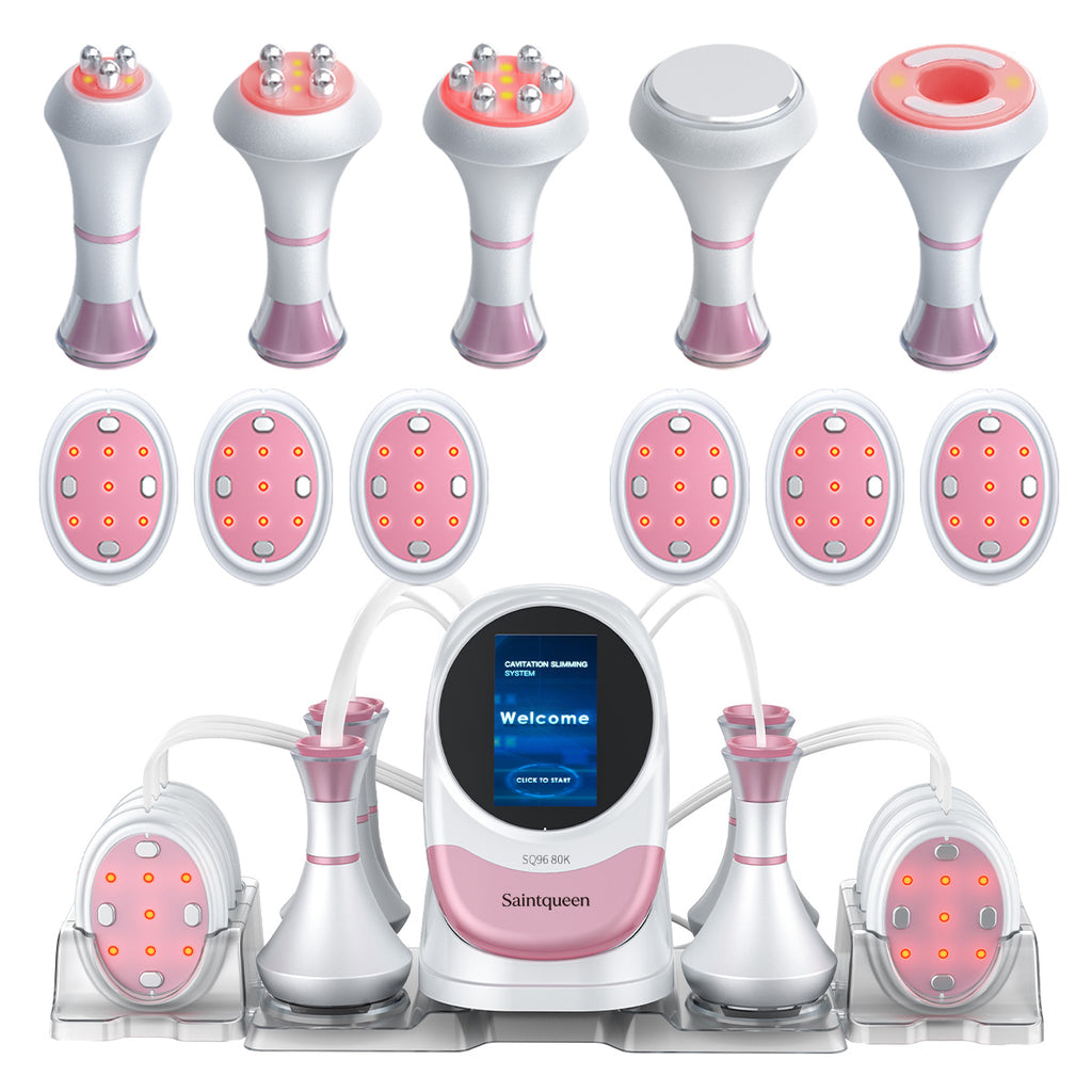SQ96 Pro 6-i-1 80K-kavitationsapparat med ovale laserplader