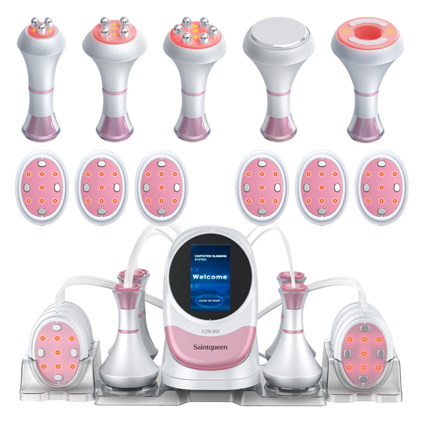 SQ96 Pro 6-i-1 80K-kavitationsapparat med ovale laserplader