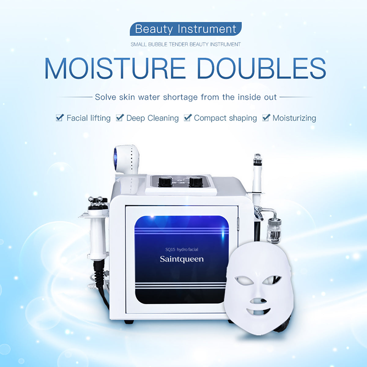 SQ15 Aqua Plus 8-i-1 hydrofacial-apparat Sekundært billede