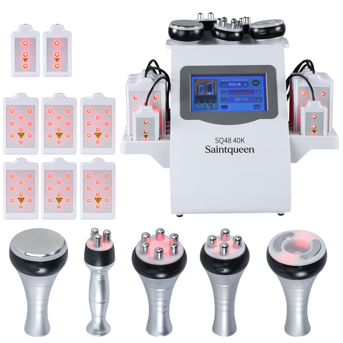 SQ48 Pro 6-i-1 40K-kavitationsapparat med laserplader