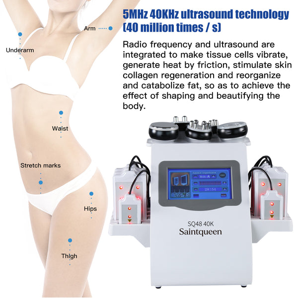 SQ48 Pro 6-i-1 40K-kavitationsapparat med laserplader