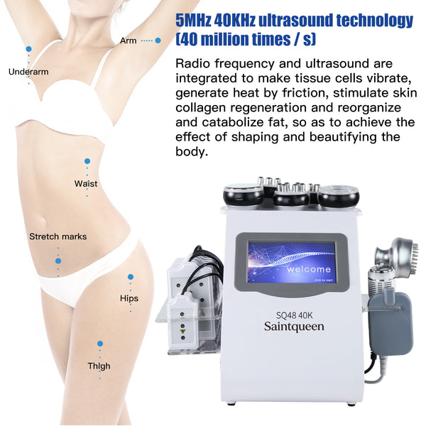 SQ48 Plus 9-i-1 40K-kavitations- og RF-apparat