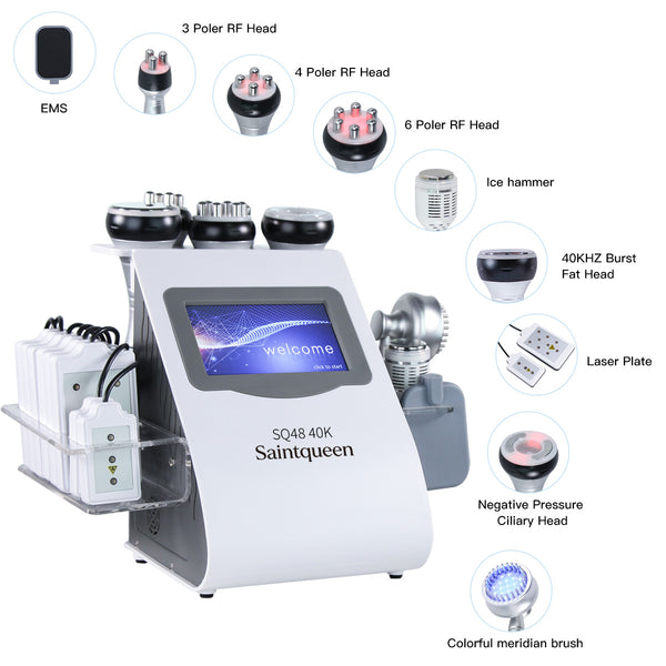 SQ48 Plus 9-i-1 40K-kavitations- og RF-apparat